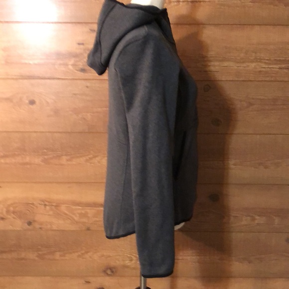 Lululemon Fleece & Thank You 1/2 zip sz 6 dark gray hooded pullover - Picture 3 of 9
